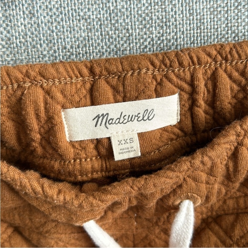 Madewell Set Quilted Brown Hoodie and Pants Set Size XXS - Picture 12 of 16
